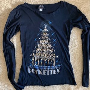 Rockettes Navy Long Sleeve Tee